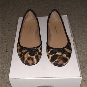Leopard print flats
